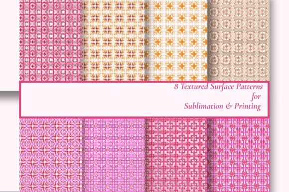 8 Seamless Boho Geometric Sublimation for Creative and Commercial Use