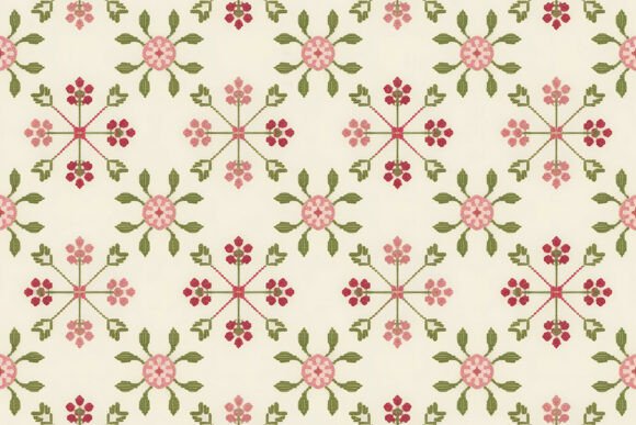 Folk Art Floral Pattern Design