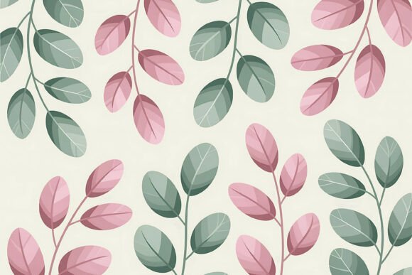 Forest Green Wildleaf Pattern Tile