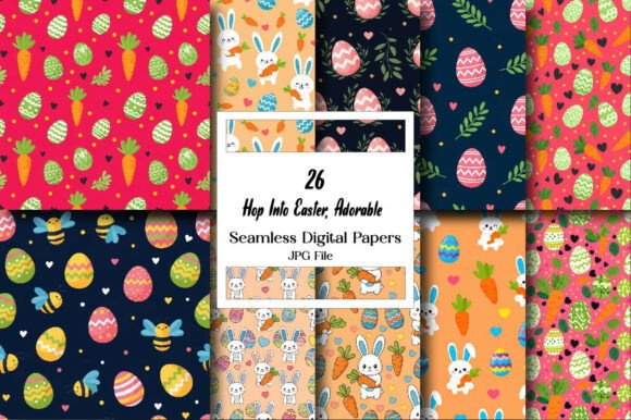 Hop into Easter, Adorable Seamless