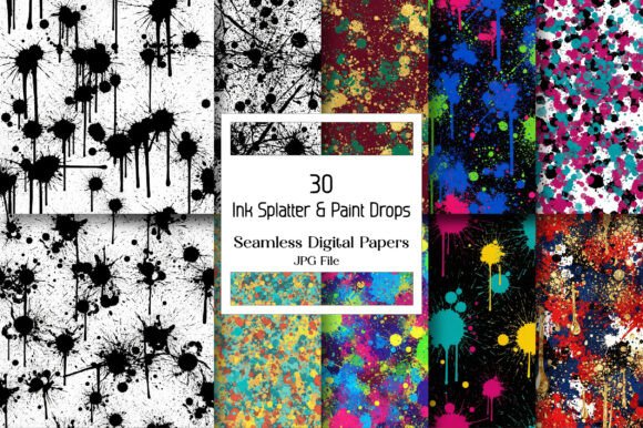 Ink Splatter Paint Drops: A Bold Creative Tool for Every Project
