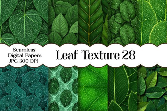 Leaf Texture Digital Papers