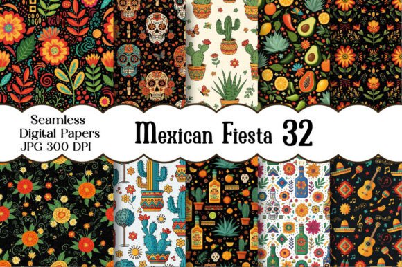 Mexican Fiesta Digital Paper