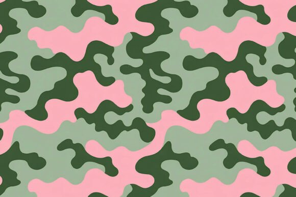 Pastel Green Army Camo Paper Pattern: A Versatile Design for Creative Minds