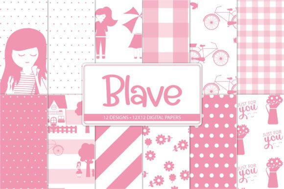 Pink Cute Digital Papers: A Versatile Choice for Creative Projects