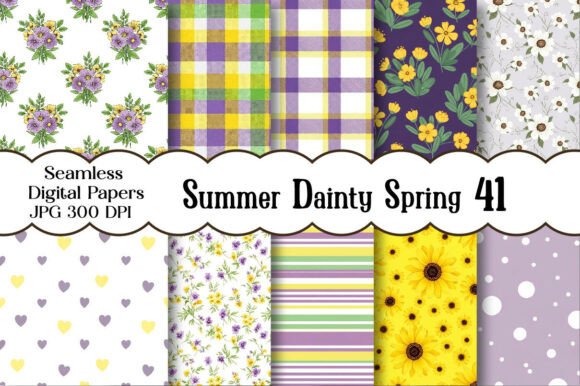 Summer Dainty Spring Seamless Papers