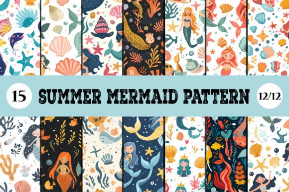 Summer Mermaid Pattern: Dive into Magical Ocean Vibes